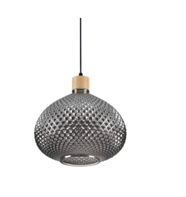 Suspension vintage Ideal lux Bergen Noir 238920