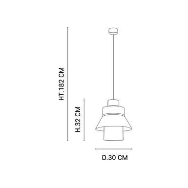 Suspension Singapour XML Ø 30 cm - Nude - Lin / Cannage naturel - Market Set - 655551