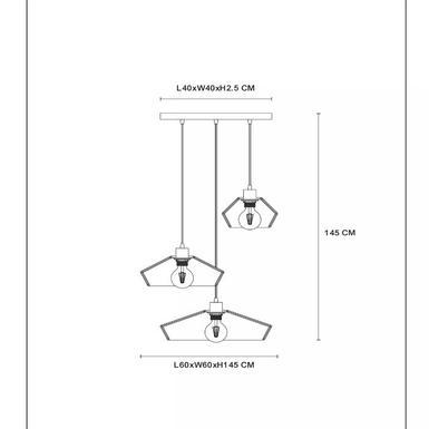 Suspension YUNKAI - 3xE27 - Rotin - Lucide Rotin 10413/03/72