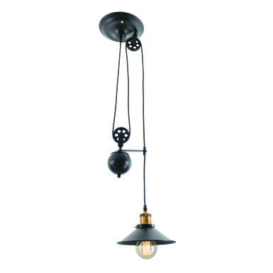 Suspensions 1 lampes design Näve Cottage Noir Métal 7063122