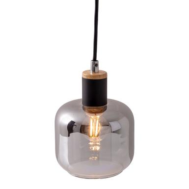 Suspensions 1 lampes design Näve Fumoso Noir Métal - Verre 6116622