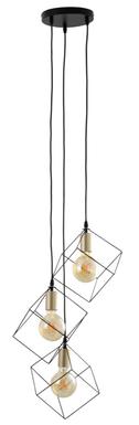 Suspensions 3 lampes design Näve Canto Noir Métal 7082922