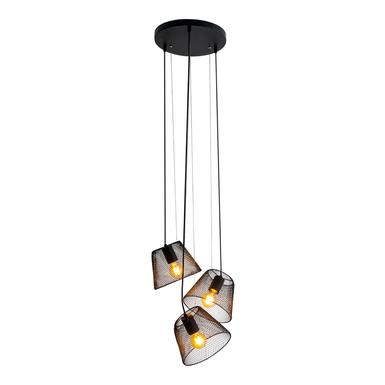 Suspensions 3 lampes design Näve Korie Noir Métal 7085122