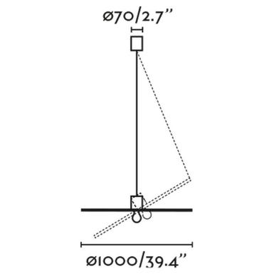 Suspension Costas - Faro - Ø 100 cm - 1xE27 - Rotin - 68590-70