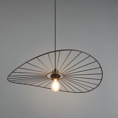 Suspension Chapeau Ø  60cm - 1xE27 - Noir/Metal - Trio - R31451032