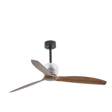 Ventilateur connecté de plafond design Faro Noir Acier 33395DWP