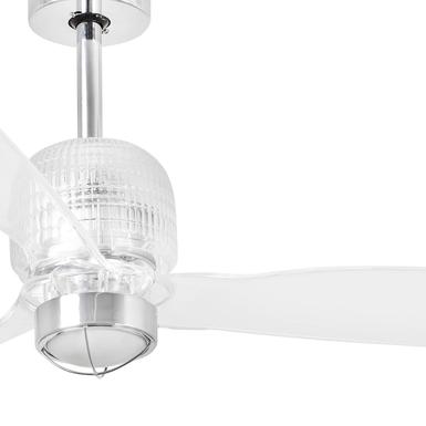 Ventilateur de plafond design Faro Chrome Acier 33394D