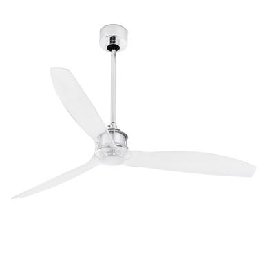 Ventilateur de plafond design Faro Just fan Chrome Métal 33394