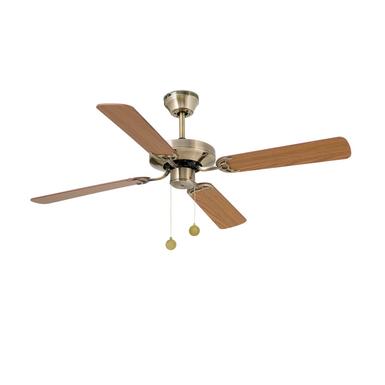 Ventilateur de plafond design Faro Yakarta Laiton Acier 33711