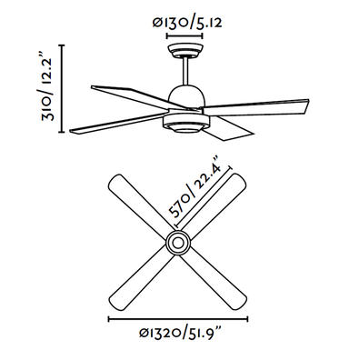 Ventilateur de plafond Faro Ibiza Blanc 33284
