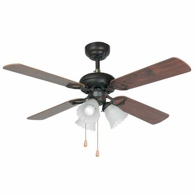 Ventilateur de plafond Faro Lisboa Marron Acier 33102