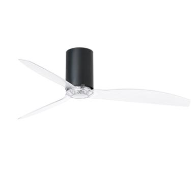 Ventilateur de plafond Faro Mini tube fan Noir mat Polycarbonate 32041