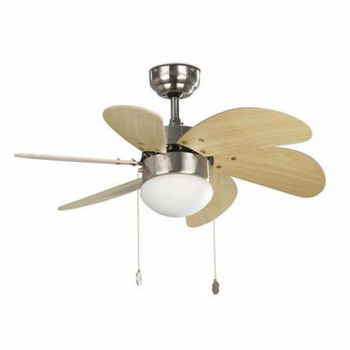 Ventilateur de plafond Faro Palao Nickel Métal 33183