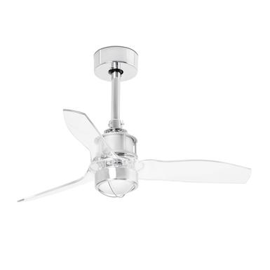 Ventilateur de plafond led chrome Faro Just fan Chrome Acier 33426-9