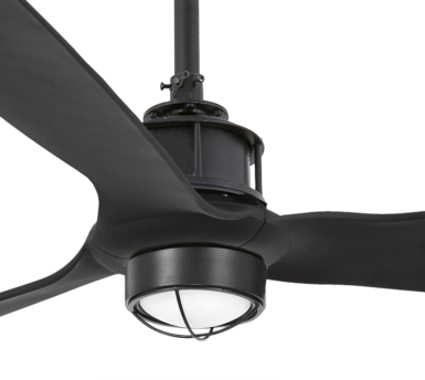 Ventilateur de plafond led noir mat Faro Just fan Noir Acier 32100-10