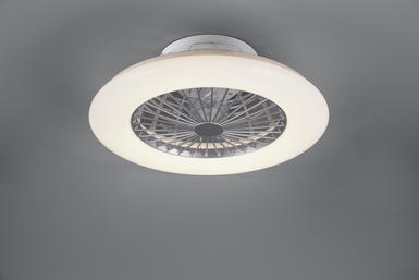 Ventilateur de plafond Trio Stralsund Titane Plastique R62522187