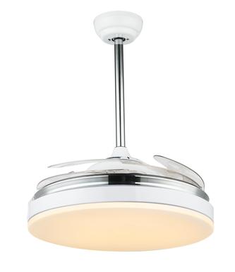 Ventilateur led Globo Cabrera Blanc Métal 0351