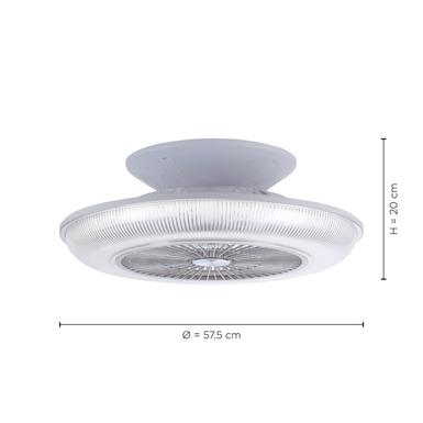 Ventilateur led Leuchten Direkt Dion Gris Métal 14648-21