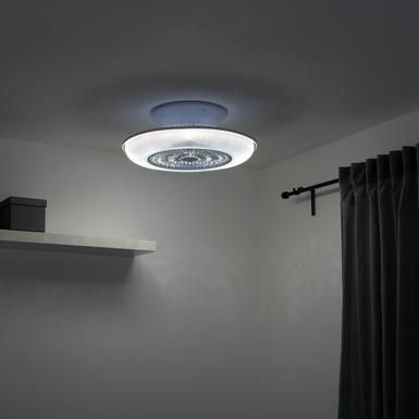 Ventilateur led Leuchten Direkt Dion Gris Métal 14648-21