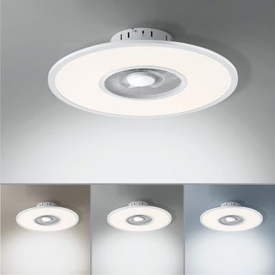 Ventilateur led Leuchten Direkt Flat-Air Blanc Métal 14642-16