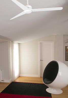 Ventilateur de plafond Faro Nu Blanc Métal 33721