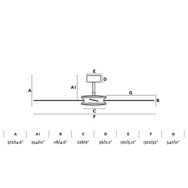 Ventilateur de plafond Faro Polea Marron Métal 33724