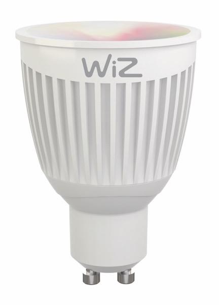 Ampoule GU10 connectée Wiz Blanc Plastique 653017 – GU10 led connectée chez  Luminaires Online
