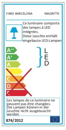 Searchlight 2984-51AB - Lampe LED pour tableau LED/3W/230V laiton