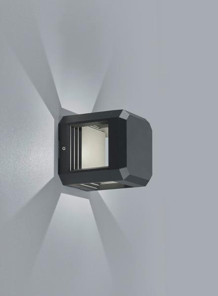 Borne extérieure led Trio Logone Gris anthracite Fonte d'aluminium 222360142 Borne extérieure led Trio Logone Gris anthracite Fonte d'aluminium 222360142