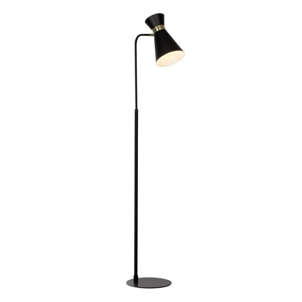 Lampadaire design Brilliant Goldy Noir Métal 64458/86