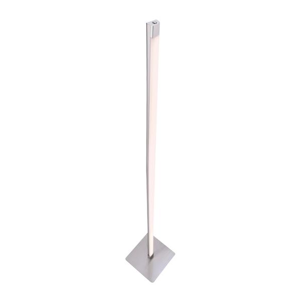 Lampadaire LED Bella, arqué, pied rond, acier