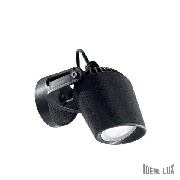 Spot extérieur led Ideal lux Minitommy Noir résine 096476