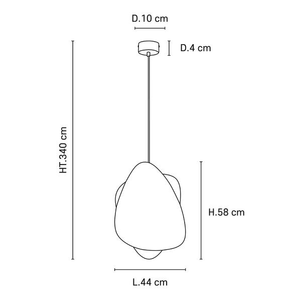 Grande suspension cannage rotin screen Marketset