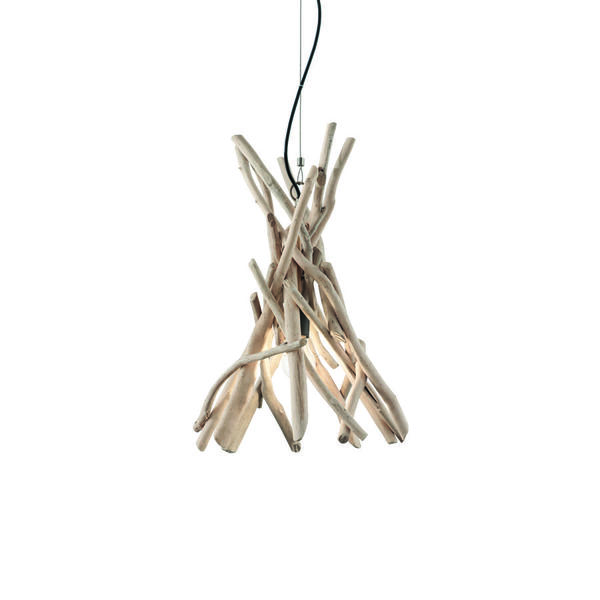 Suspension en bois flotté Ideal lux Driftwood Beige Bois 129600 –  Suspensions chambre chez Luminaires Online