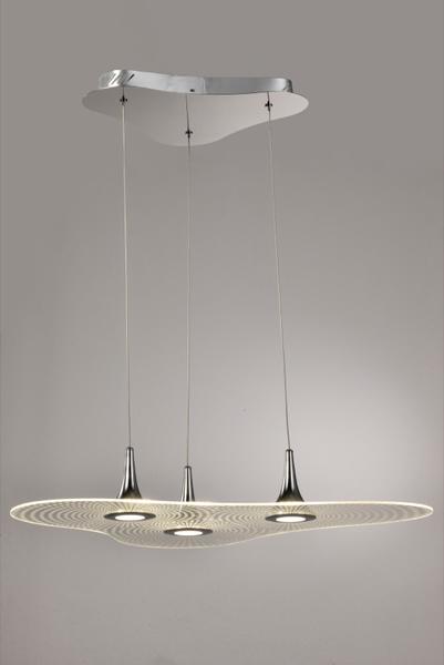 Métal Lo Design Chrome Lo00016479 Lampes Acrylique Led 3 Nimbus Suspensions Verre dBWxoCre